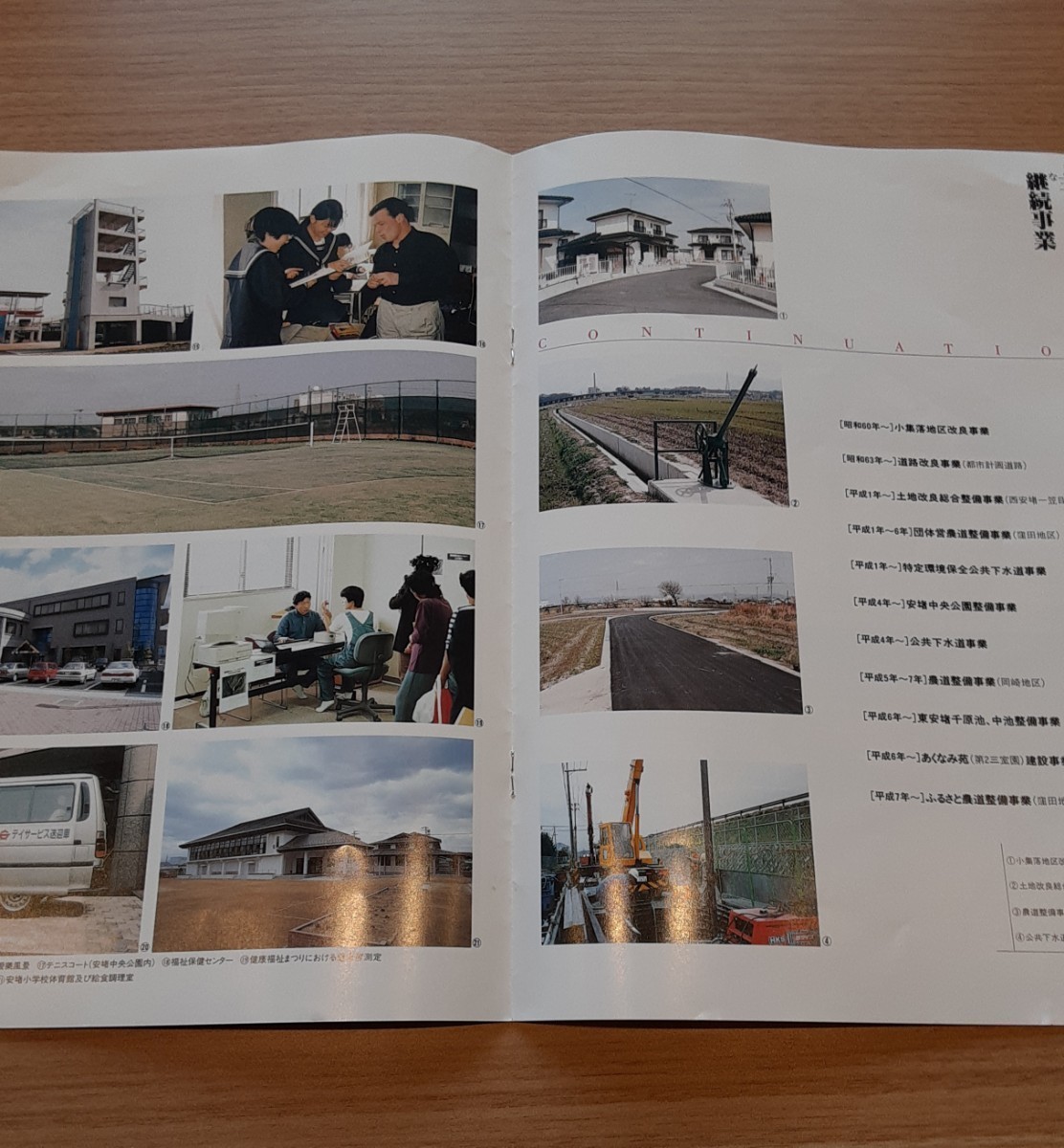 奈良県 安堵町 町制10周年記念 パンフレット 冊子 雑貨 コレクション 平成8年 レトロ _画像3