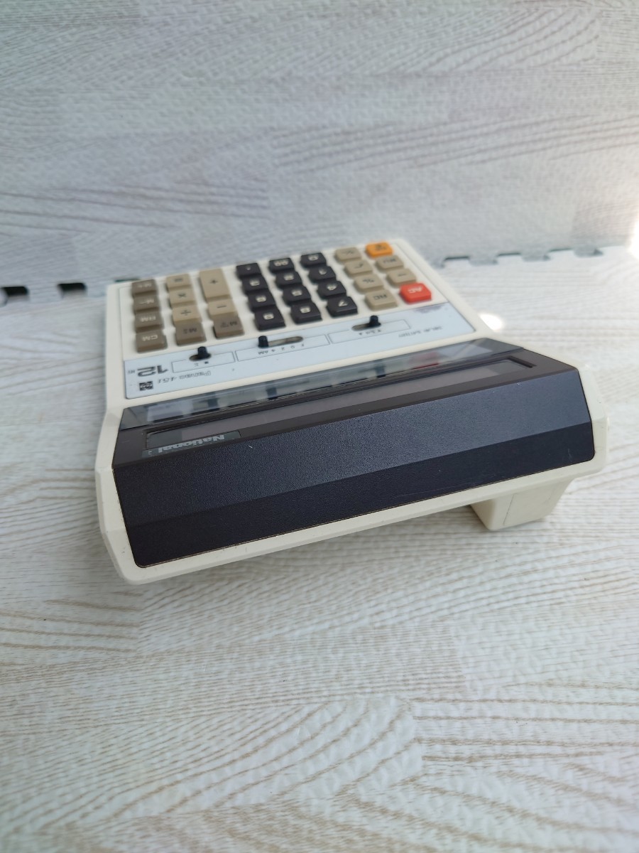 [ junk ]national calculator JE-451 National count machine Showa Retro 