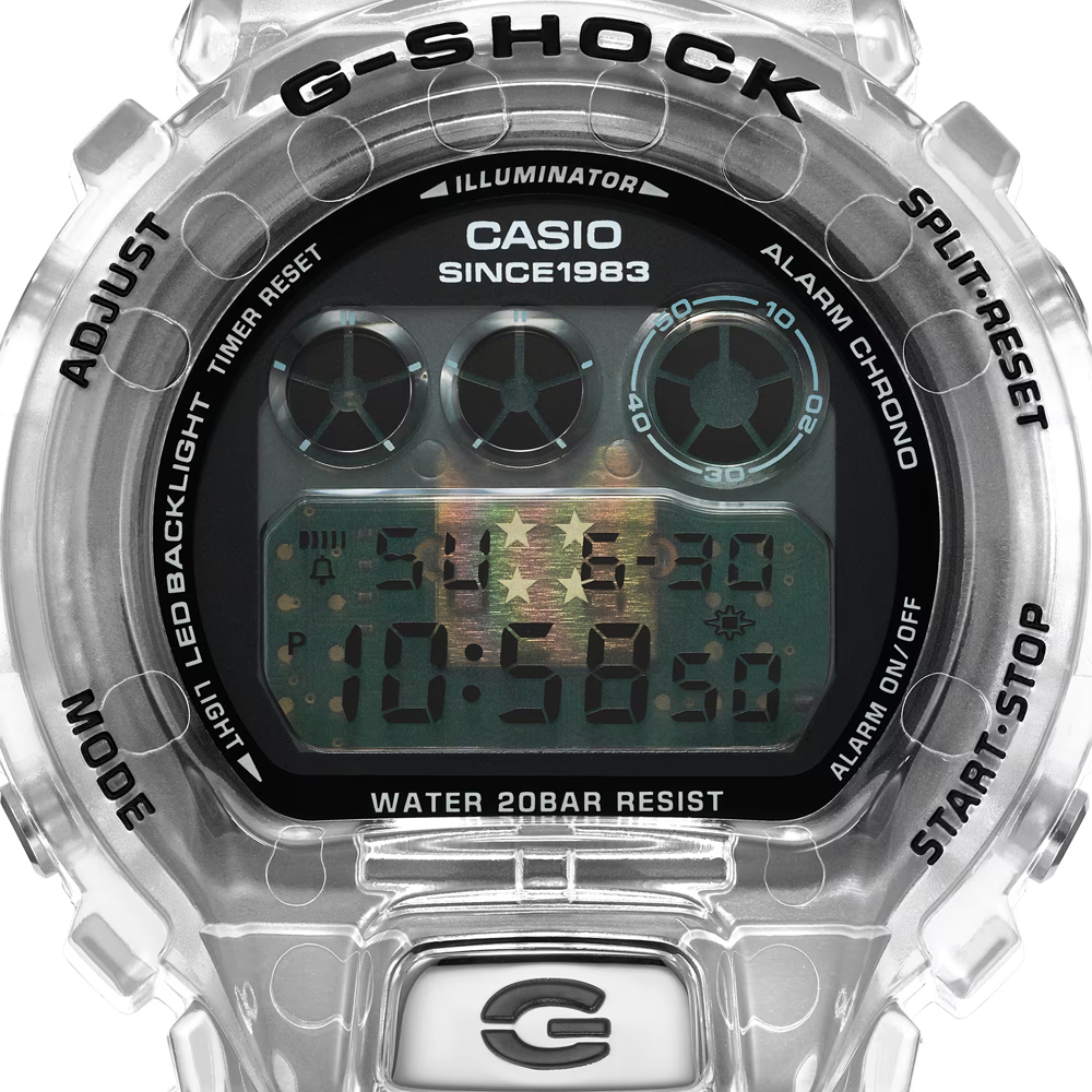 腕時計 カシオ G-SHOCK DW-6940RX-7JR G-SHOCK 40th Anniversary CLEAR REMIX ストップウォッチ デジタル 新品未使用 正規品 送料無料_画像2