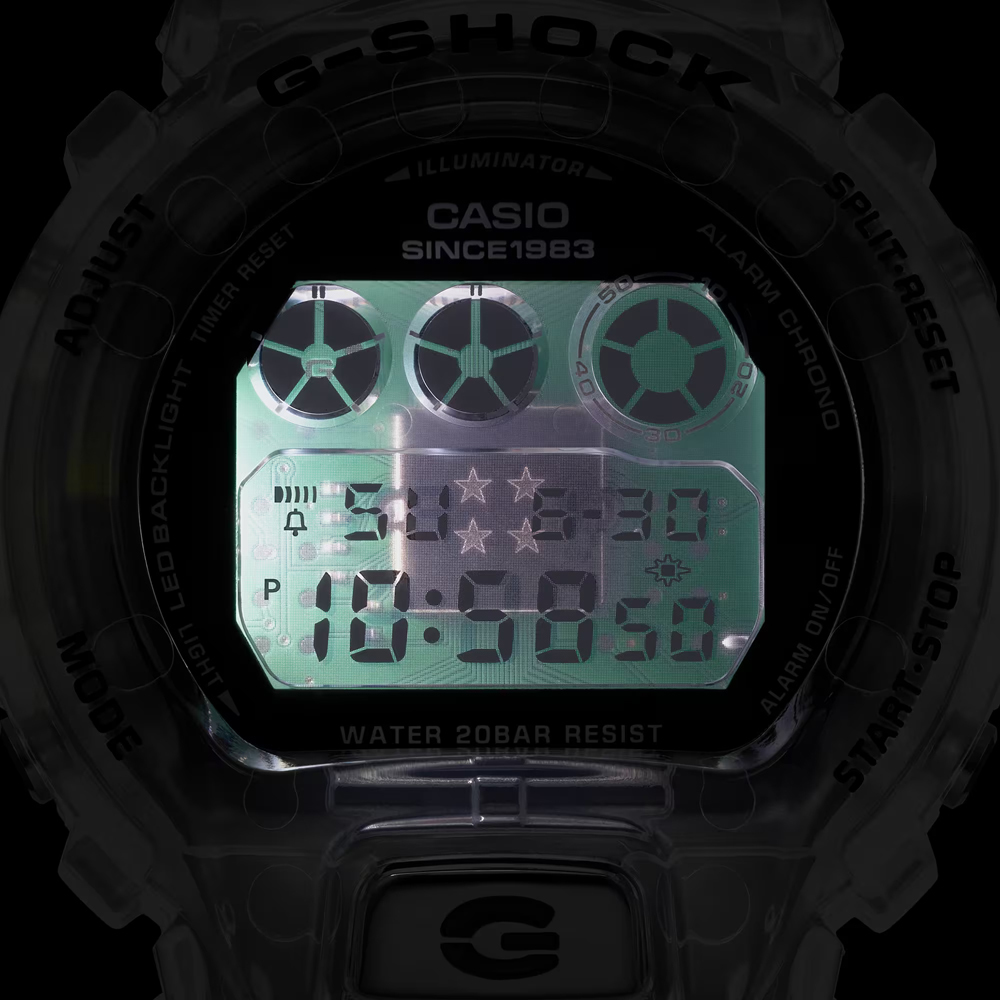 腕時計 カシオ G-SHOCK DW-6940RX-7JR G-SHOCK 40th Anniversary CLEAR REMIX ストップウォッチ デジタル 新品未使用 正規品 送料無料_画像6