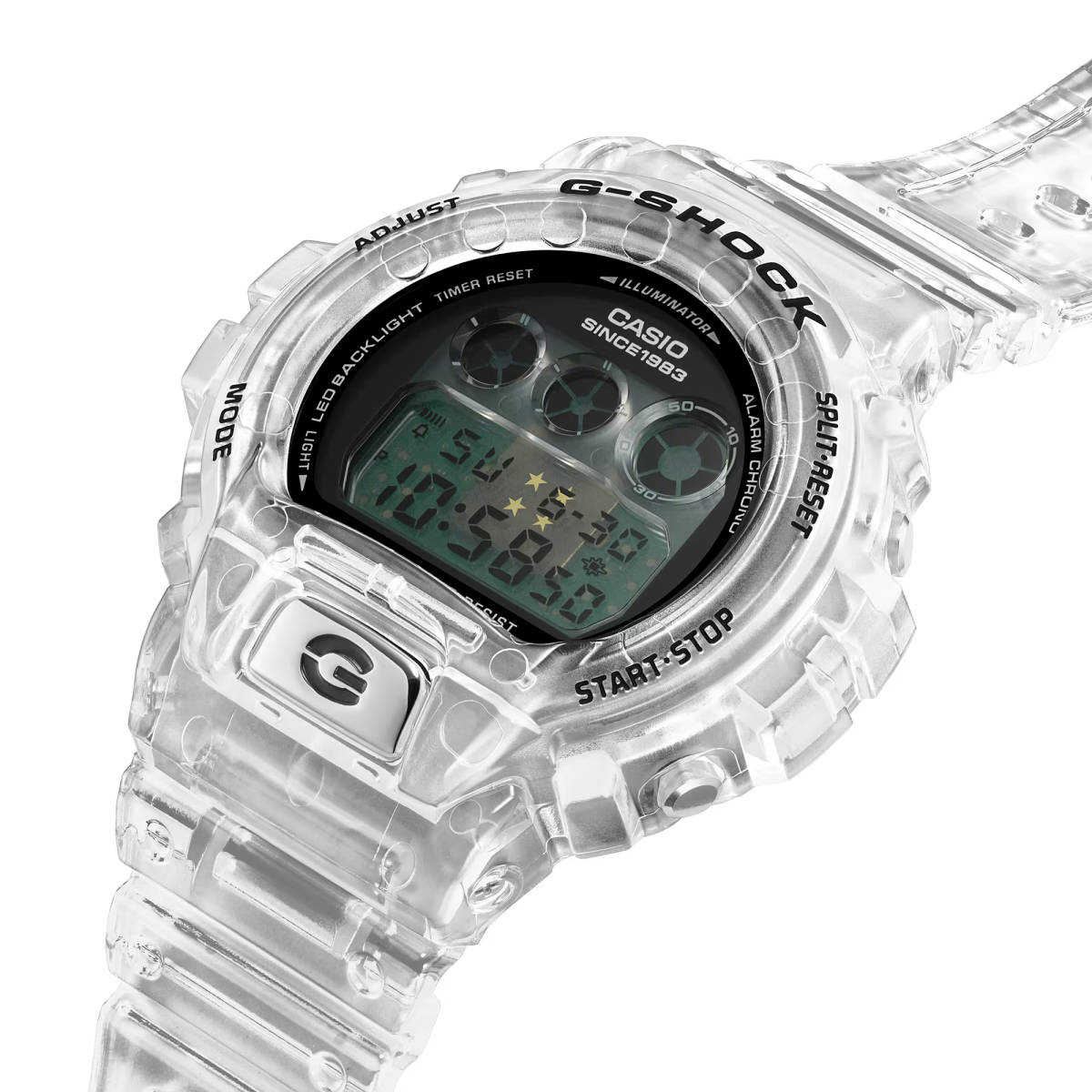 腕時計 カシオ G-SHOCK DW-6940RX-7JR G-SHOCK 40th Anniversary CLEAR REMIX ストップウォッチ デジタル 新品未使用 正規品 送料無料_画像4