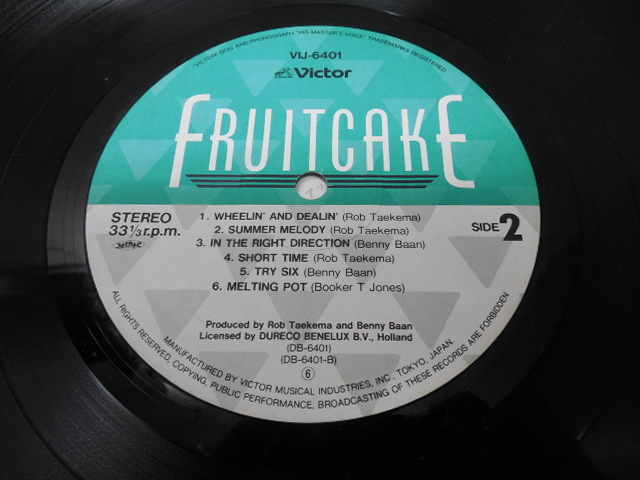 FRUIT CAKE・フルーツケーキ (国内盤)     LP盤・VIJ-6401の画像8