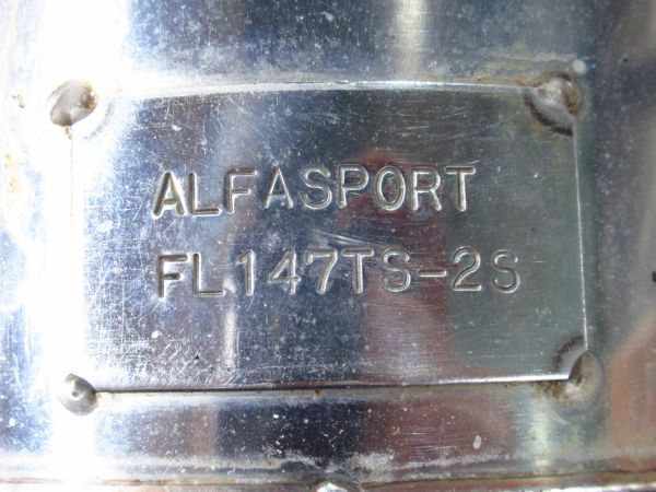 アルファロメオ147 ALFASPORT アルファスポーツ ステンレスマフラー FL147TS-2S_画像9