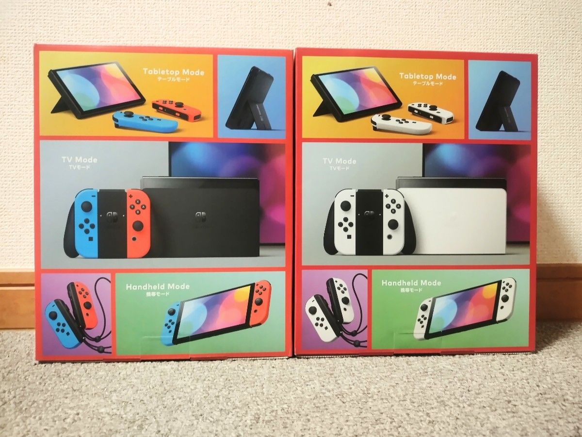 新品未開封 任天堂スイッチ有機ELモデル ホワイト３台 ネオン４台 計７