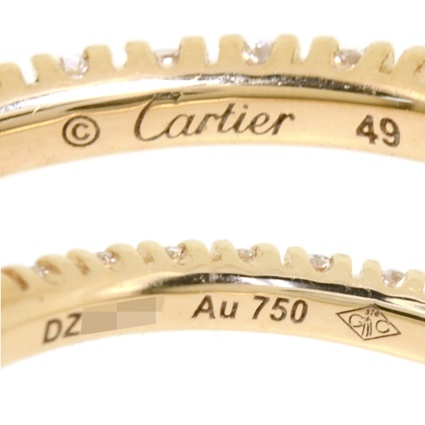 カルティエ Cartier K18PG バンド リング 50号+soporte.cofaer.org.ar