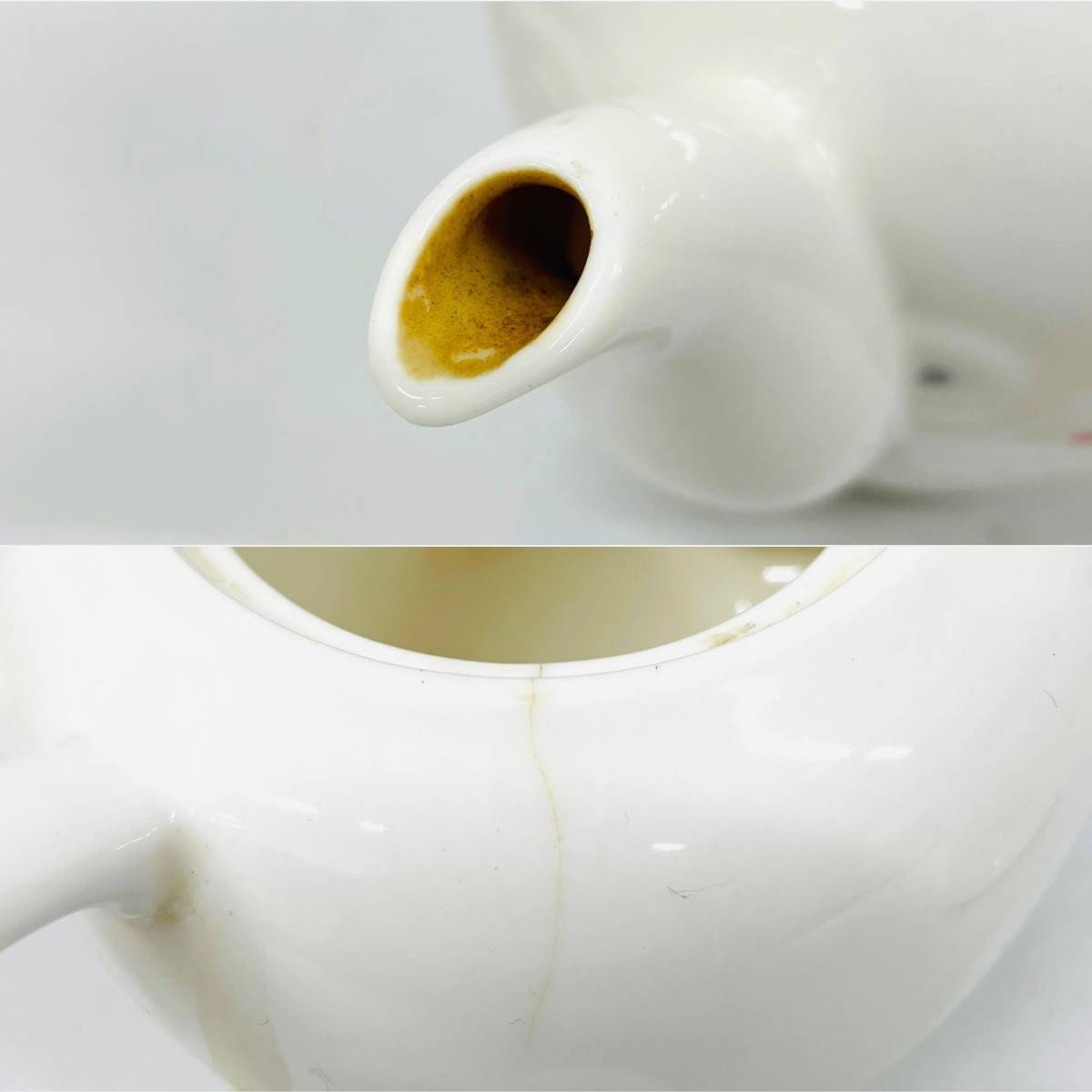 10964*0.5 1円スタート!! Kansai カンサイ fine china 桃山陶器 W-122 ポット付茶菓セット カップ・ソーサー 5客セット 食器の画像8