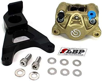 SUZUKI TL1000R リアキャリパーステー & ブレンボ NEW 2P 34φ P84mm ゴールド リヤキャリパー　LBP ( Ladybird Parts )製_画像1