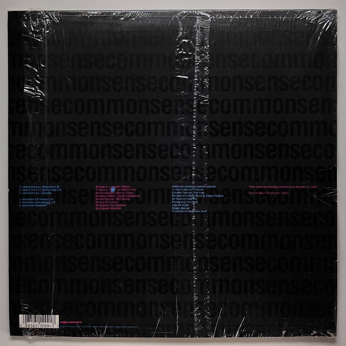 Common Sense - I Used To Love H.E.R. / Communism (シュリンク付き)_画像2