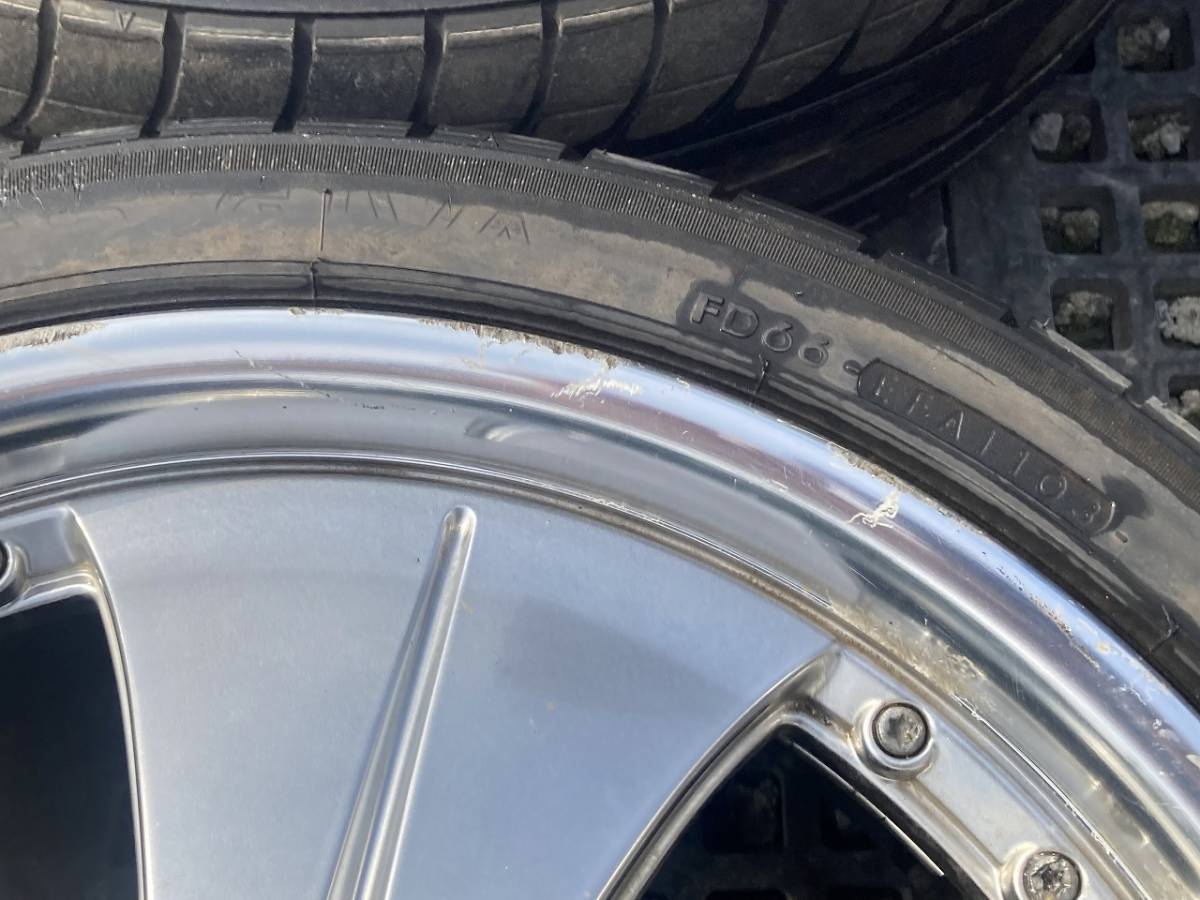 レアマイスター？ 18インチ社外ホイール 18in 7.5JJ ET48 5H PCD114.3 4本セット【中古/埼玉より発送】_画像9