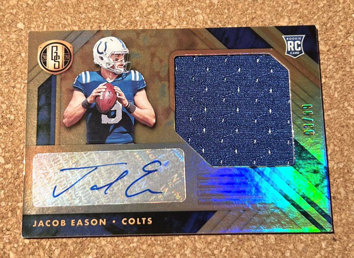 2020 PANINI NFL JACOB EASON GOLD STANDARD Auto Jersey RC Rookie INDIANAPOLIS COLTS 直筆サイン /99 No.AJ-JE_画像1