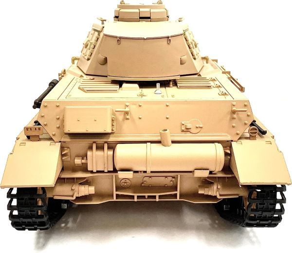 『5年保証』 戦車ラジコン 1/16 2.4GHz Ver.7.0 HengLong 対戦可能】 赤外線バトルシステム付 【塗装済み完成品 ドイツ陸軍 3858-1 F型 IV号 戦車、軍用車両