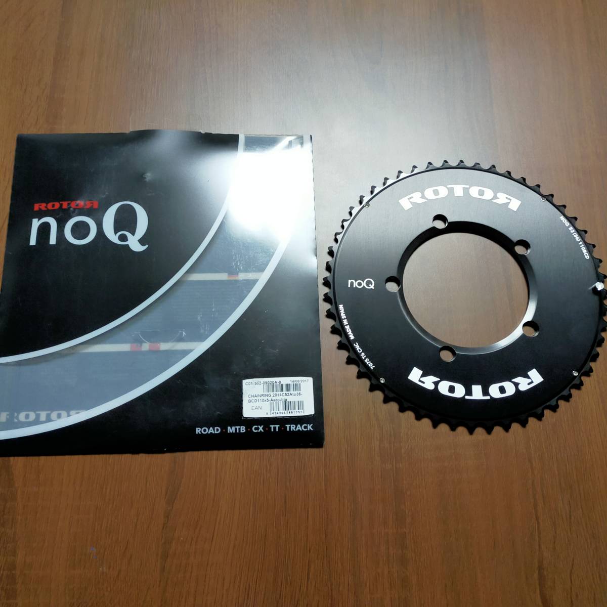 人気沸騰】 ROUND RING NO Q AERO 52T BCD110mm 5穴 ROTOR ローター 真