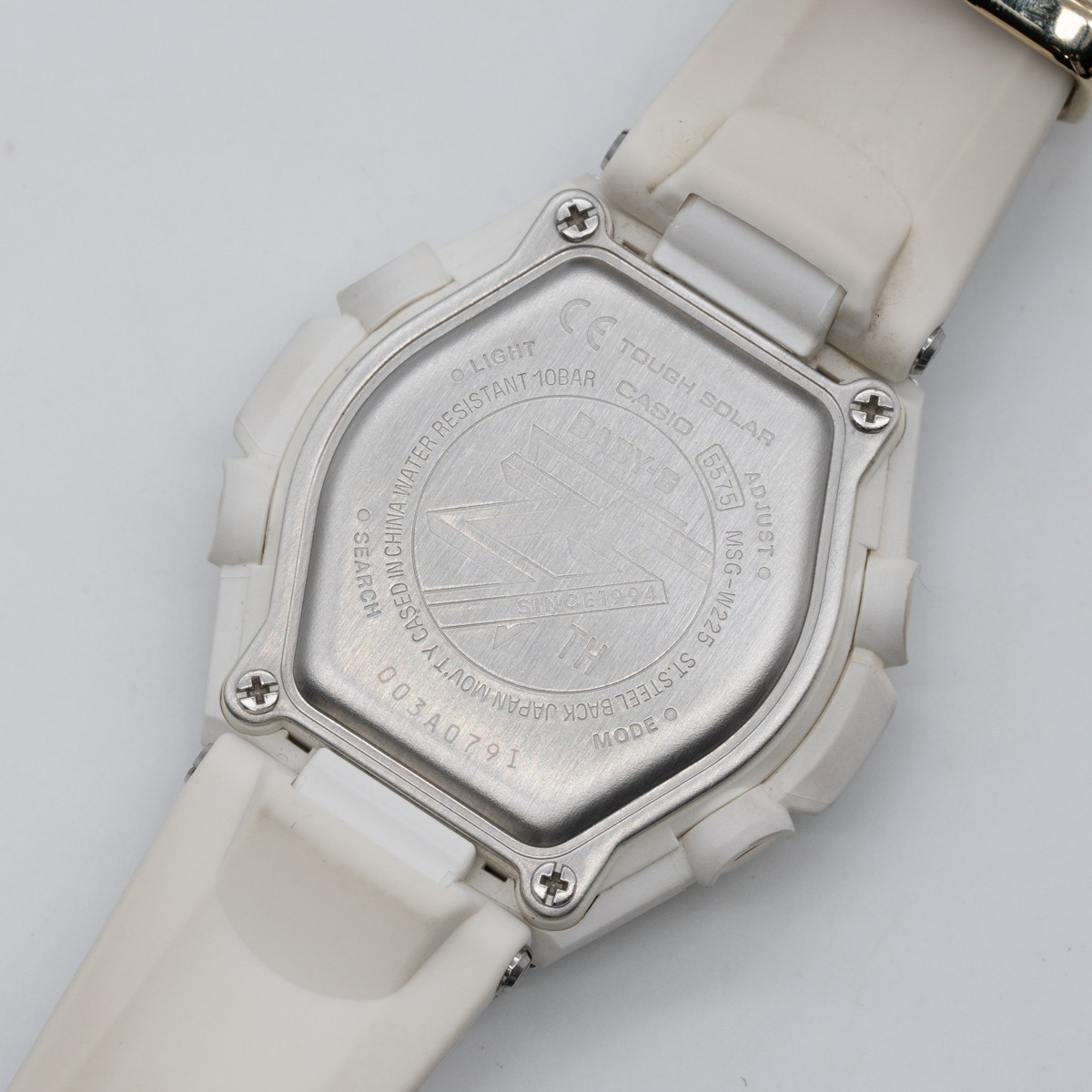 質イコー [カシオ] CASIO 腕時計 G-MS Baby-G MSG-W225-7AJR 25周年限定 ホワイト 電波ソーラ レディース 中古_画像7