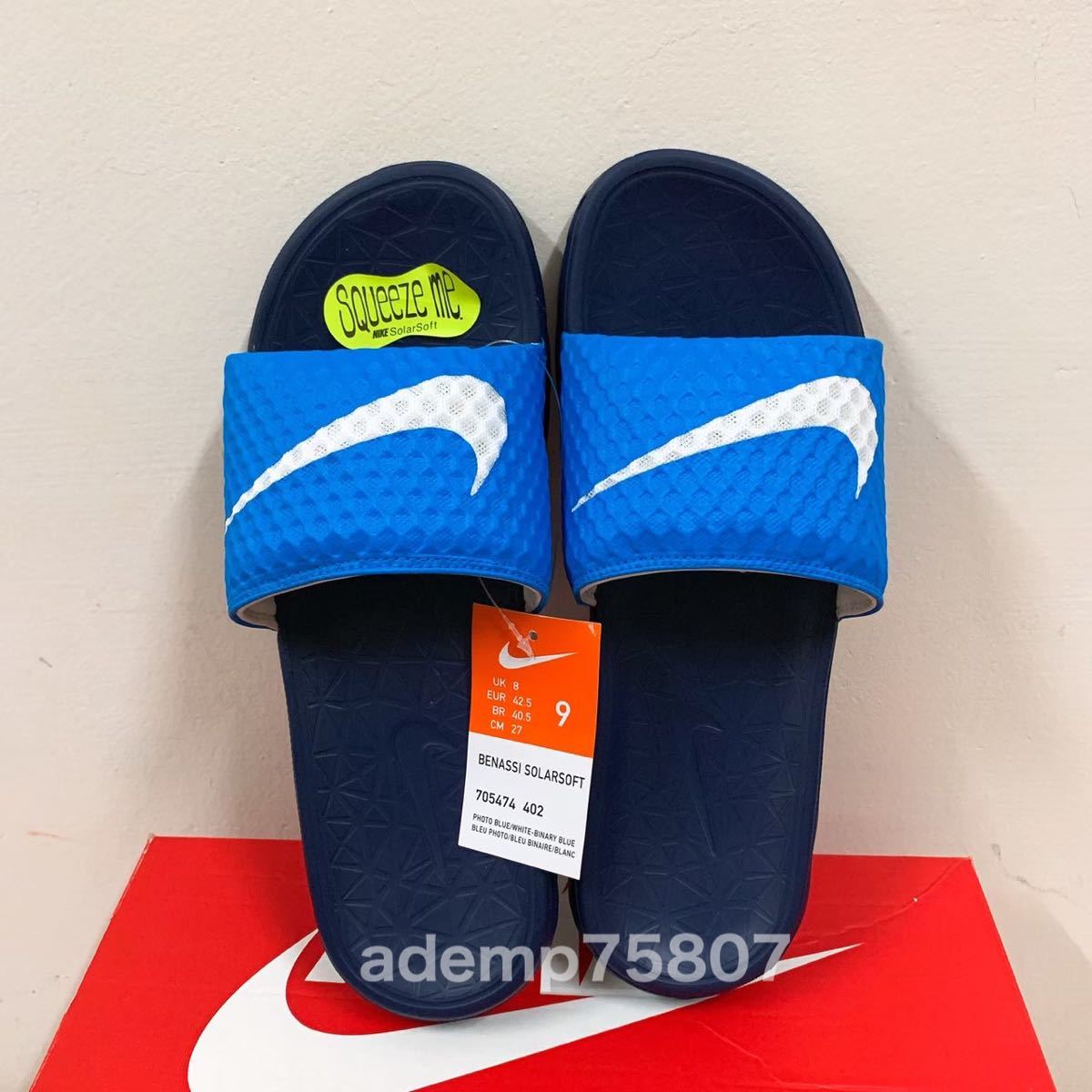 ☆新品未使用・日本未発売☆NIKE BENASSI SOLARSOFT ナイキ ベナッシ