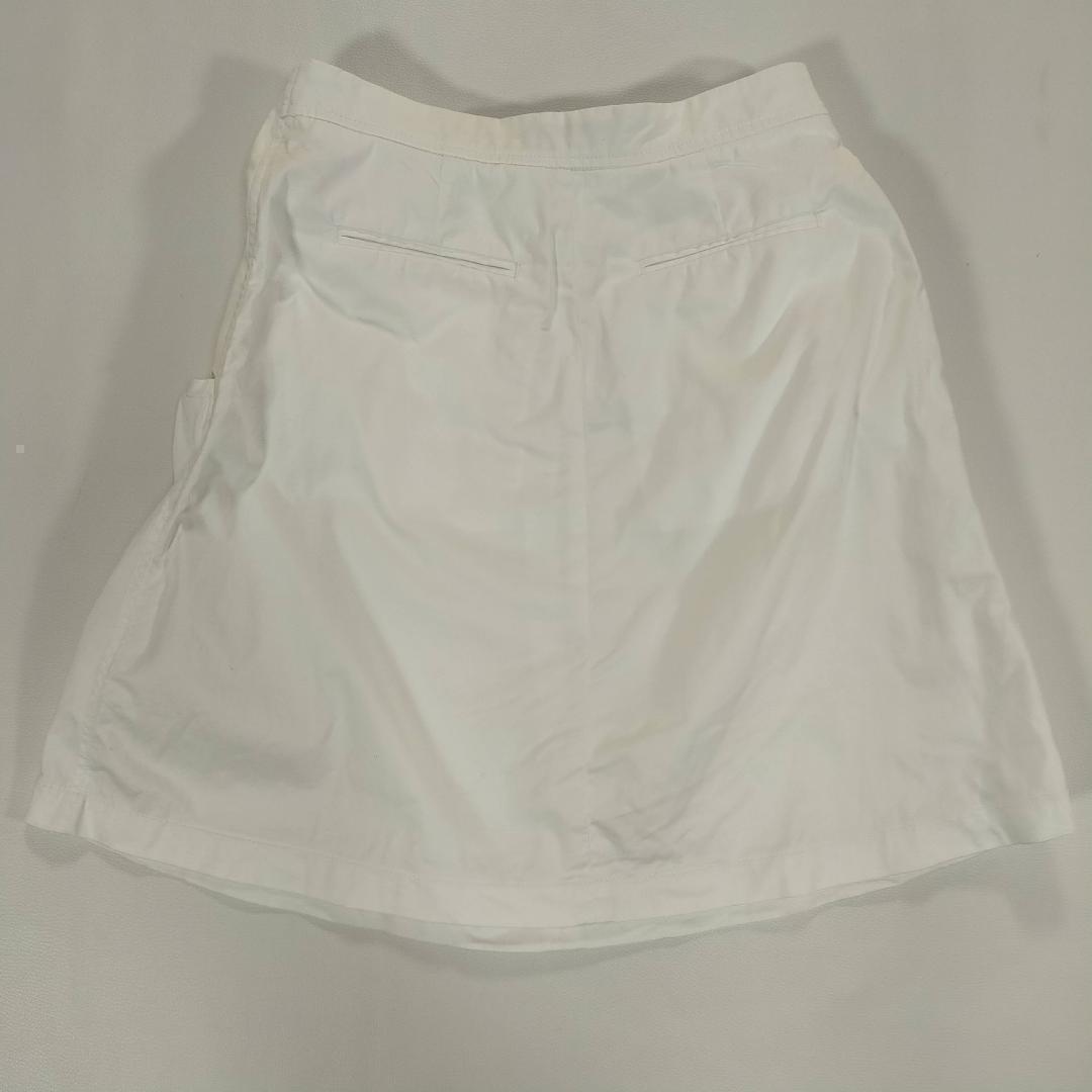 ARMANI JEANS 白 シンプル かわいい アルマーニジーンズ 台形スカート サイズEU36 M ホワイト ひざ丈 ミニ丈_画像3
