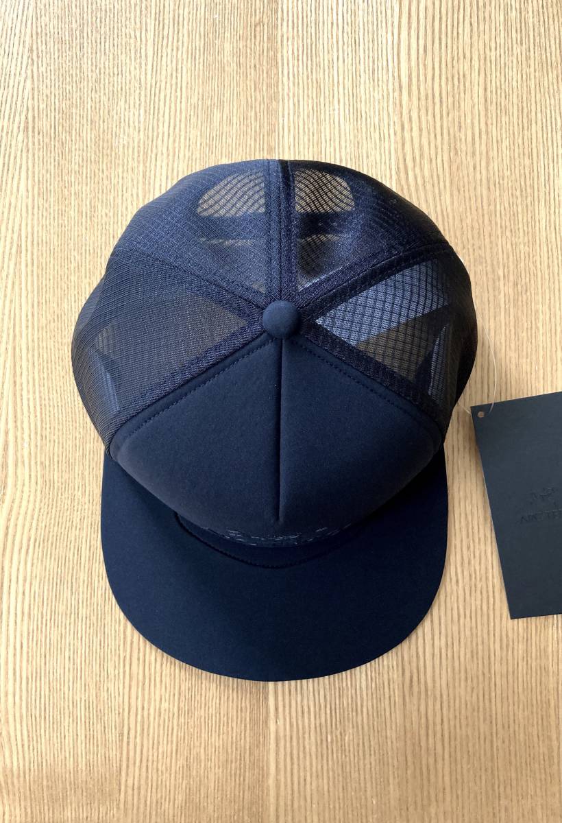 正規品 / 透湿性・速乾性 / ARC'TERYX アークテリクス Logo Trucker Flat / black / トラッカー キャップ 高機能_画像4