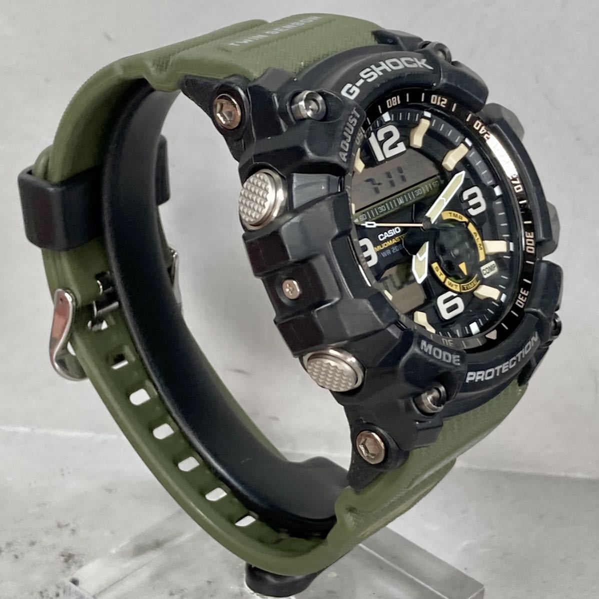 美品 G-SHOCK GG-1000-1A3JF MUDMASTERマッドマスター アナデジ 方位