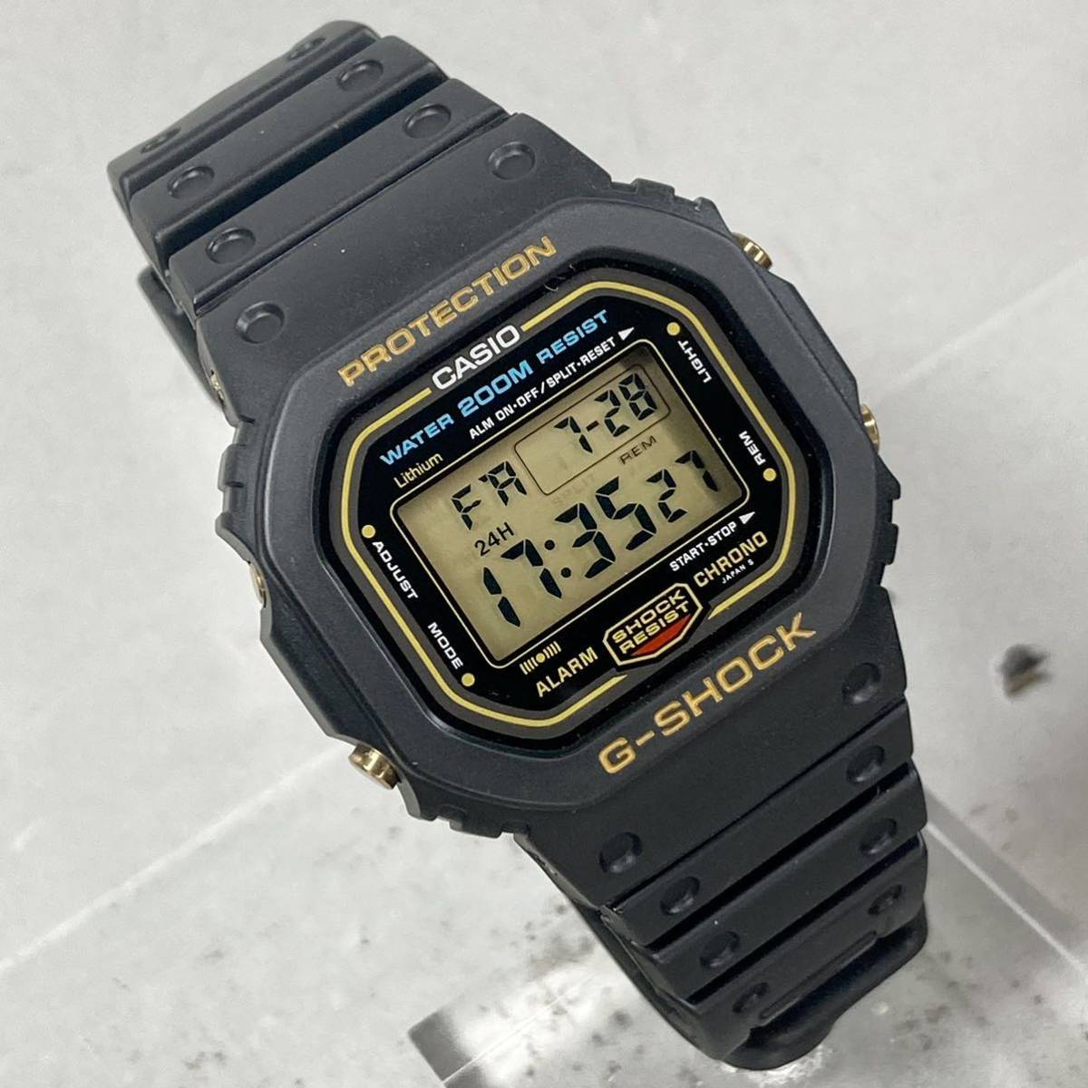 未使用同様 極美品CASIO G-SHOCK DW-5600C-9CV 200M表記 スクリュー