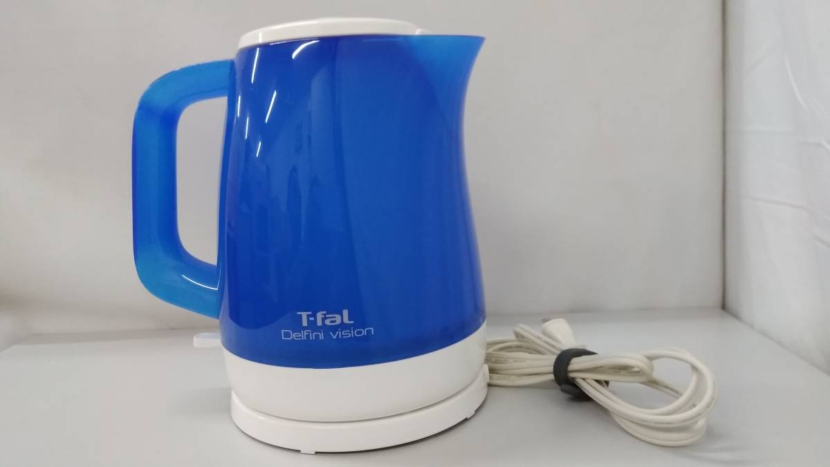 【☆TN－381】中古品/T-FAL ケトル DelFini vision/KO151/電気ケトル/キッチン家電/電源コード付き【HK】_画像1