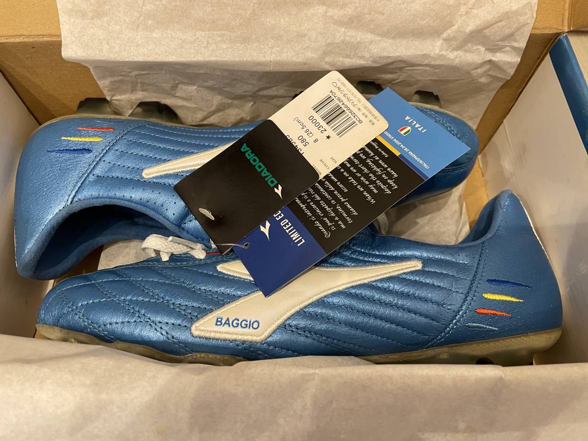 新品未使用 diadora BAGGIO ITALIA RTX 12 ディアドラ バッジオ バッジョ 26.5cm 箱・袋有 送料無料_画像1