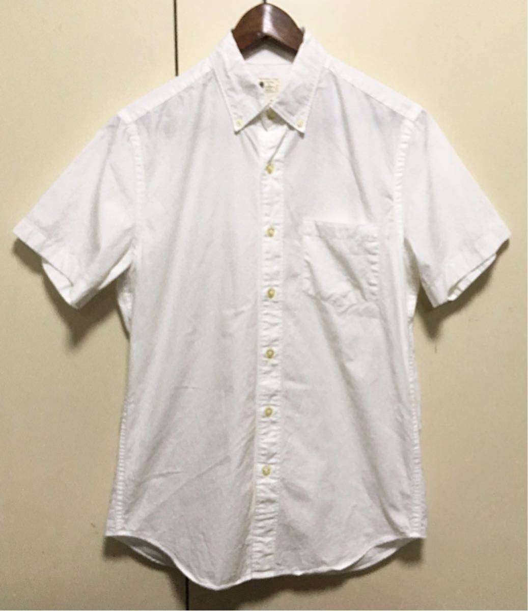 J CREW ジェイクルー 半袖 ボタンダウンシャツ 白シャツ サイズ S_画像1