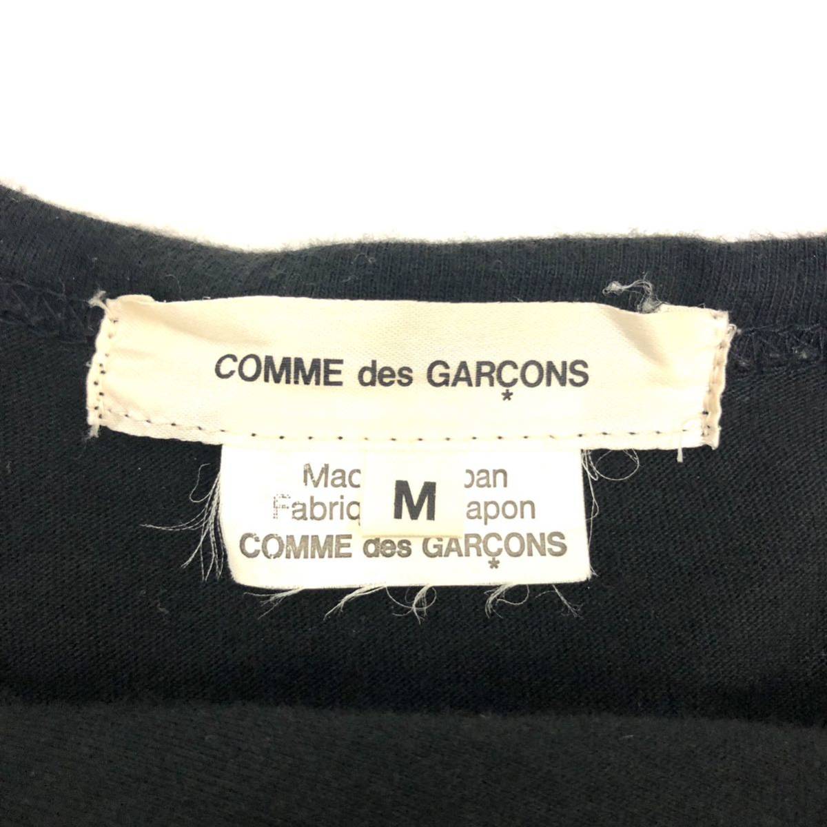 ▼COMME des GARCONS コムデギャルソン ローズフロント カットソー サイズM レディース 女性用 トップス ブラック 黒 RC3787_画像5