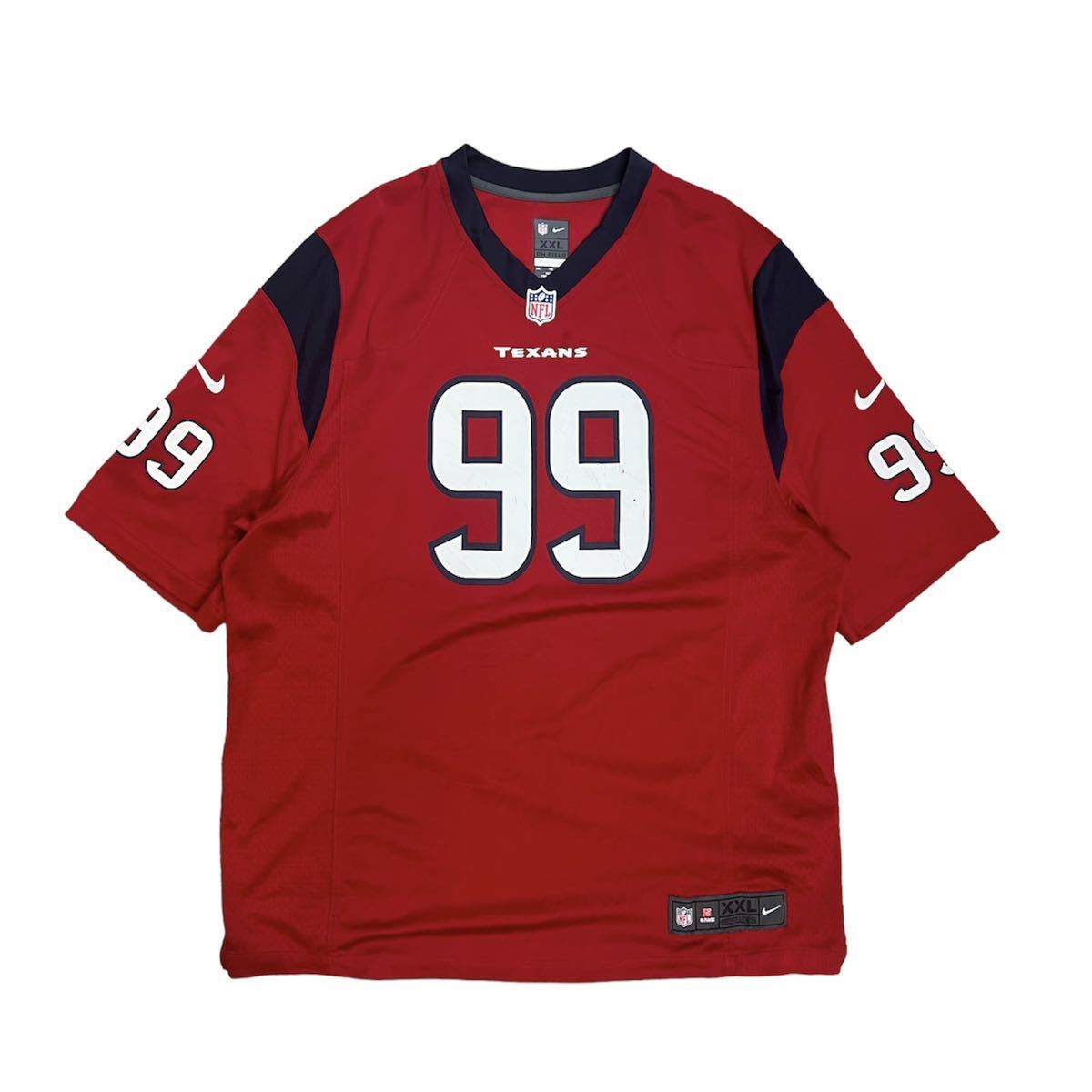 00s Nike Houston Texans アメフト　ゲームシャツ　hiphop b-boy ストリート　オーバーサイズ　ビーボーイ　サイズ2XL