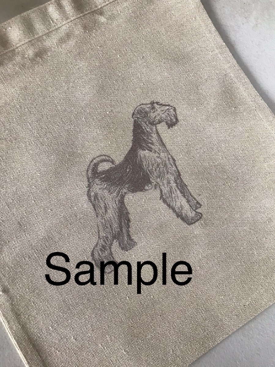 Dog Canvas tote bag/愛犬キャンバストートバッグ【Pug/パグ】ペット/スケッチ/Sketch/ナチュラル-30_画像2