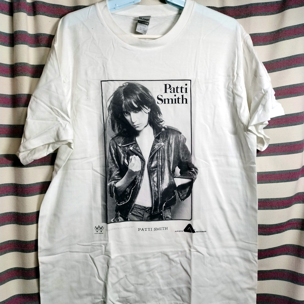 パティスミス Patti Smith BIGプリント バンドTシャツ【Mサイズ パティスミス Patti Smith BIGプリント バンドTシャツ【Mサイズ