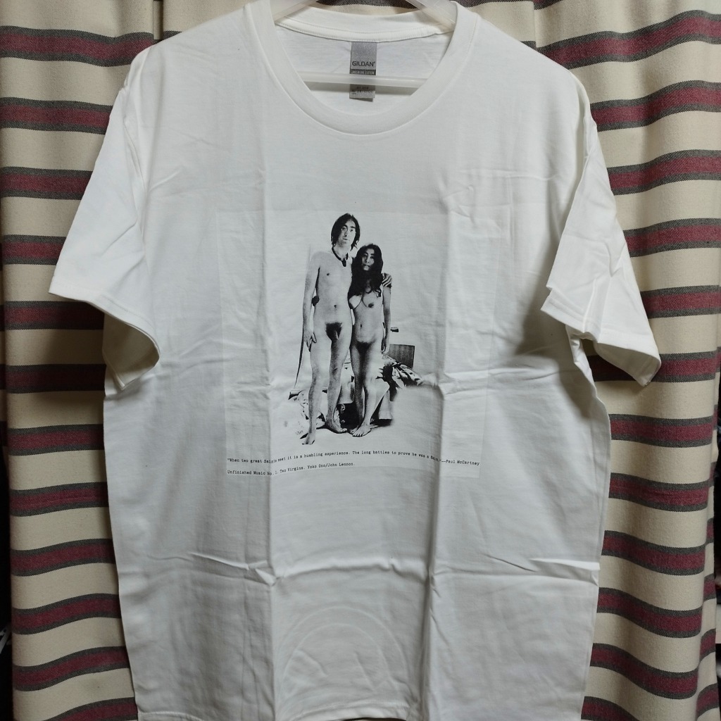 ジョンレノン× オノヨーコ”Two Virgins” Tシャツ John Lennon ジョンレノン× オノヨーコ”Two Virgins” Tシャツ John Lennon