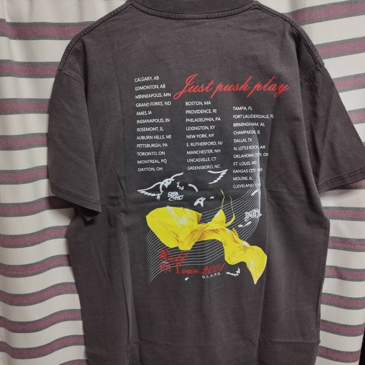 USA製 AEROSMITH ビンテージ Tシャツvintage エアロスミス 両面 プリント SORAYAMA 空山基 Band バンド Tシャツ  送料無料