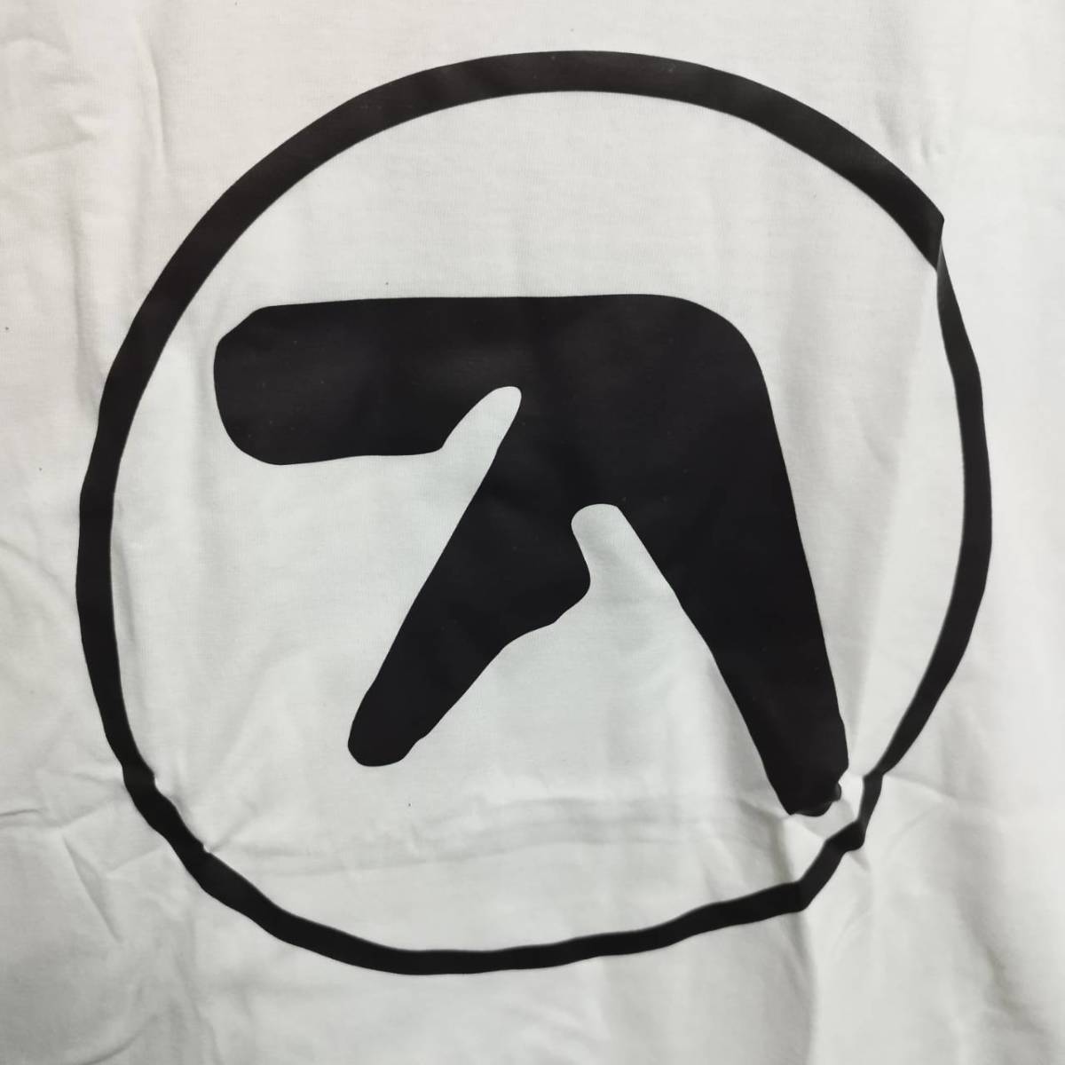 Aphex Twineifeks twin Logo футболка [L размер ] новый товар / бесплатная доставка частота футболка Techno / эмбиент / электро nika/DJ