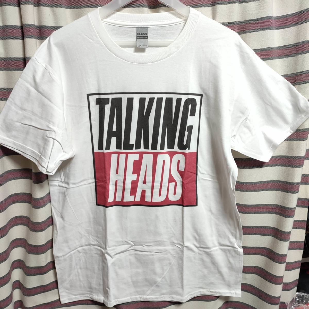 【新品/送料無料】TALKING HEADS （トーキングヘッズ）ロゴ バンドTシャツ【 Mサイズ】人気柄  デヴィッドバーンの画像1