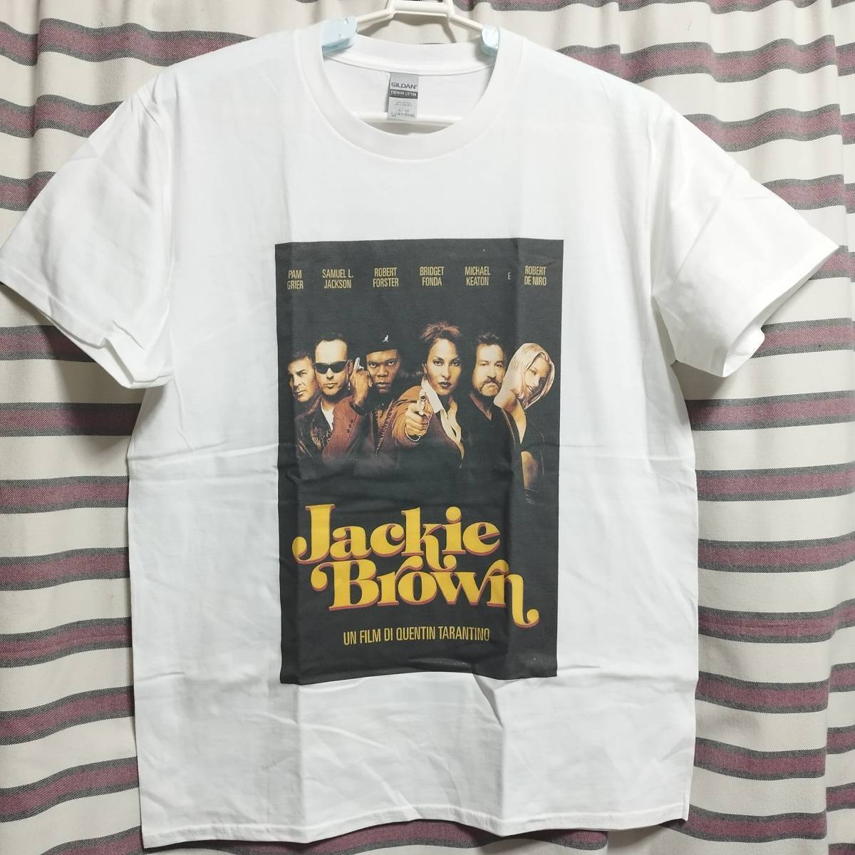 【新品/送料無料】映画『ジャッキーブラウン』(Jackie Brown）BIGプリント Tシャツ　b【 Mサイズ 】クエンティンタランティーノ