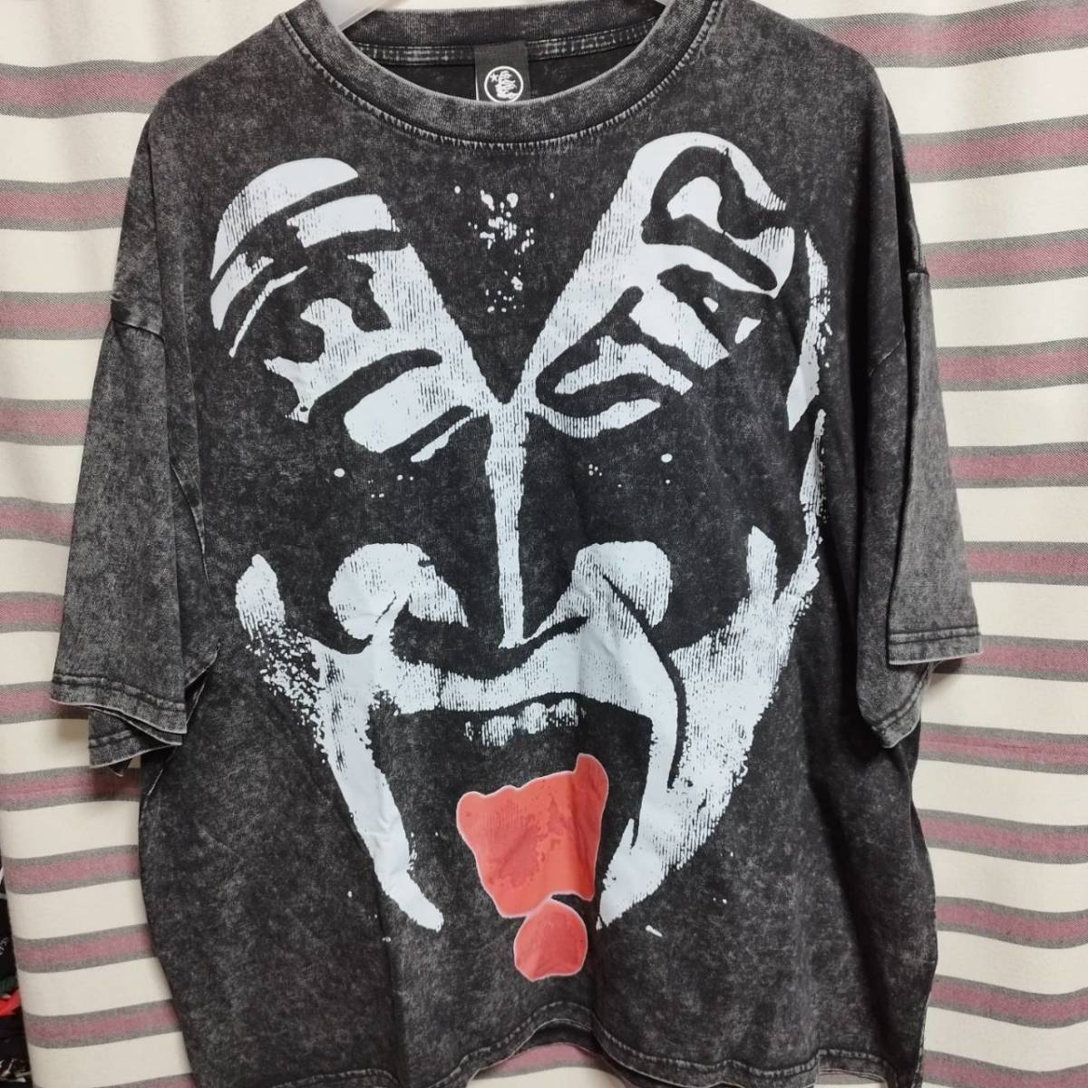 送料無料/新品】KISS キッス ジーンシモンズ BIGプリント 両面プリント