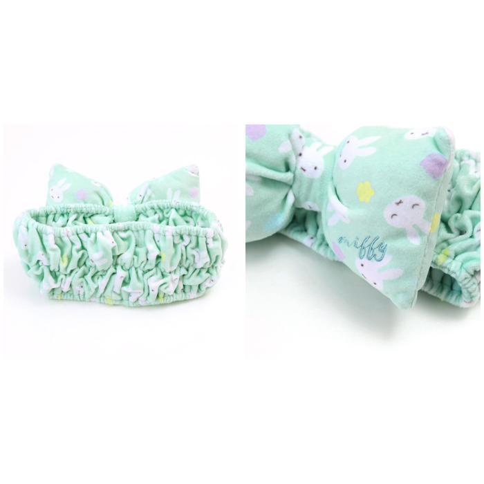 * miffy face hair band . face character mail order lovely ribbon Miffy miffy lady's Kids hair ta- van bath finished 