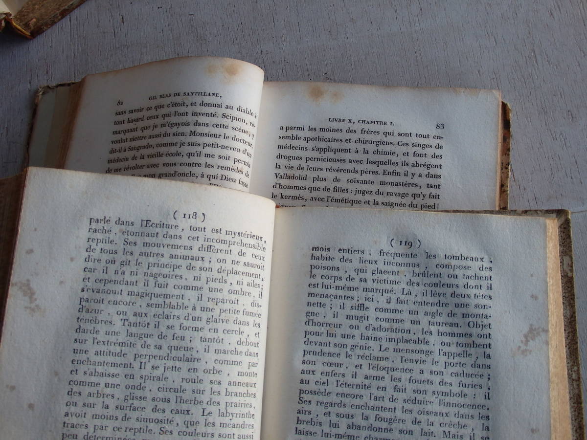  フランスアンティーク 3冊セット 1802年～　19世紀　洋書 古書 本 ブック オブジェ 古本 紙もの 古本 paris_画像10