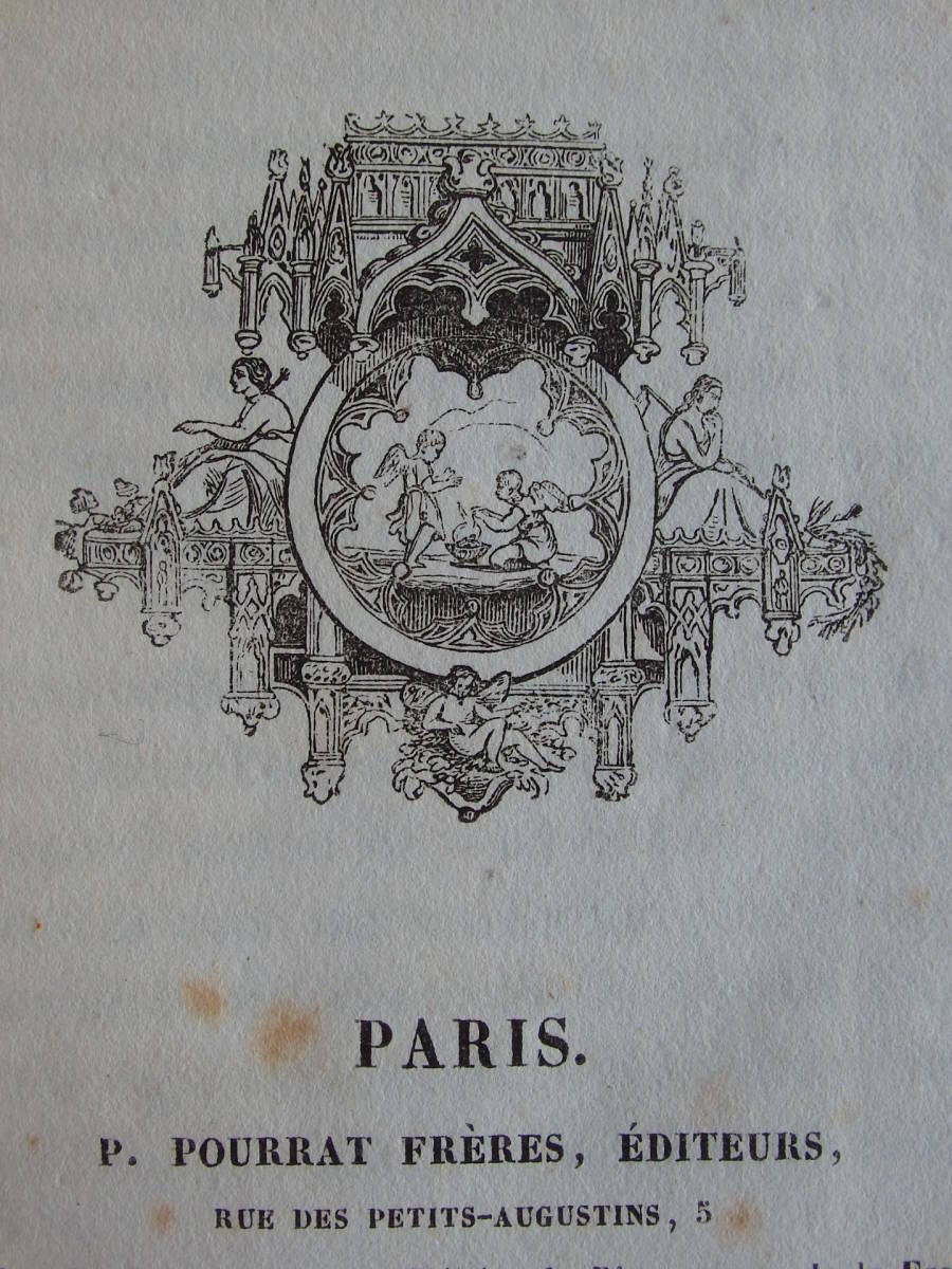  フランスアンティーク 3冊セット 1802年～　19世紀　洋書 古書 本 ブック オブジェ 古本 紙もの 古本 paris_画像9