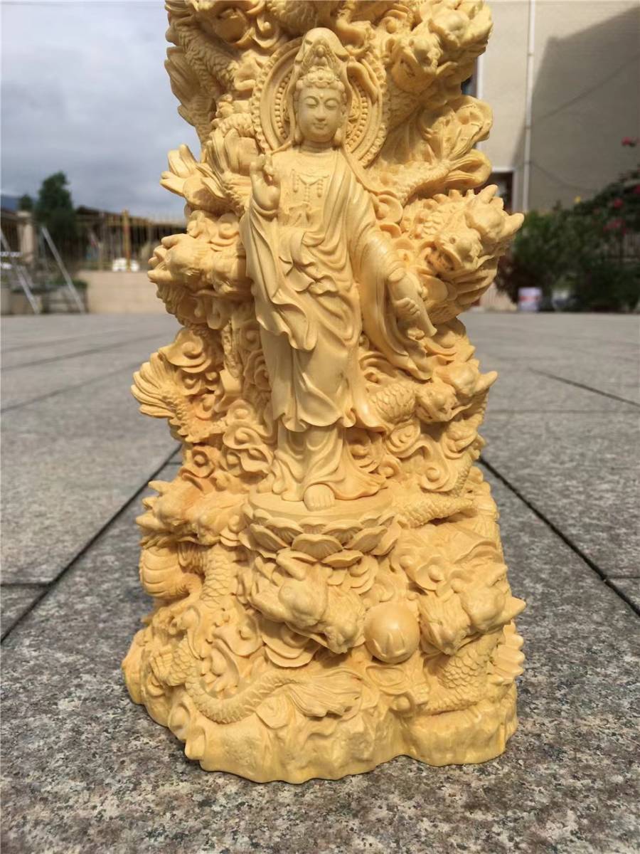 極品 黄楊木 精彫り 彫刻する 置物 - 置物
