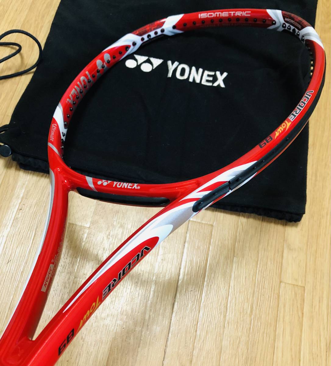 送料無料　極美品　ヨネックス VCORE Tour 89 MIDSIZE YONEX Vコア ツアー 89 325g 16×20 89sq ミッドサイズ　ヨネックス レザーグリップ_画像3