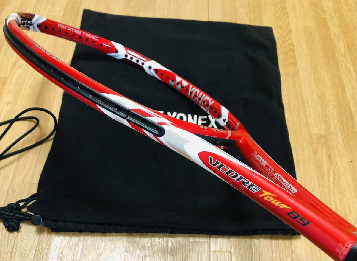 送料無料　極美品　ヨネックス VCORE Tour 89 MIDSIZE YONEX Vコア ツアー 89 325g 16×20 89sq ミッドサイズ　ヨネックス レザーグリップ_画像1