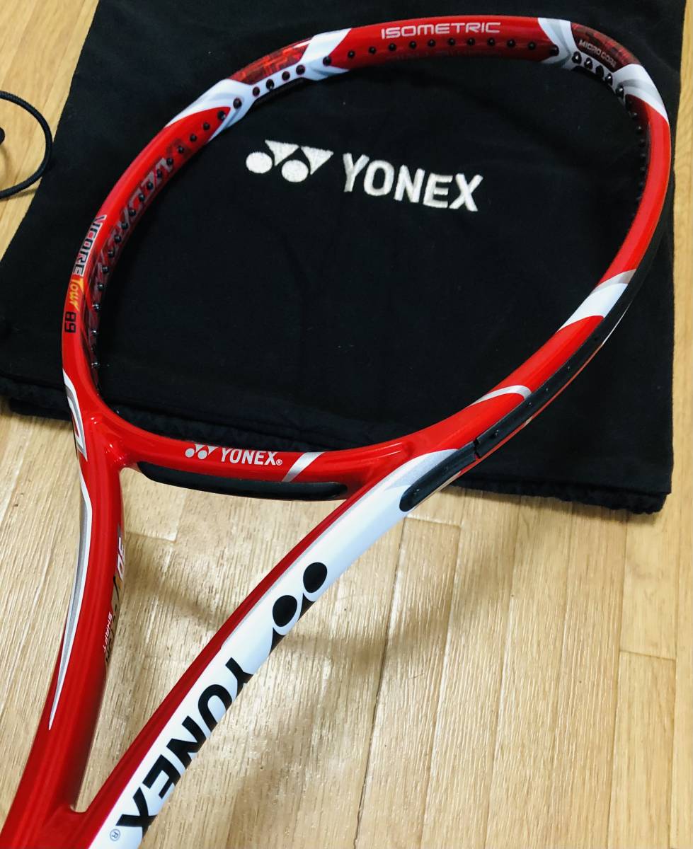 送料無料　極美品　ヨネックス VCORE Tour 89 MIDSIZE YONEX Vコア ツアー 89 325g 16×20 89sq ミッドサイズ　ヨネックス レザーグリップ_画像2