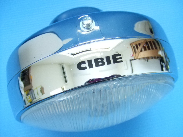 当時物 新品 メッキ CIBIEロゴ 凸レンズ 180パイ 丸目 ヘッド 当時物 新品 メッキ CIBIEロゴ 凸レンズ 180パイ 丸目 ヘッド