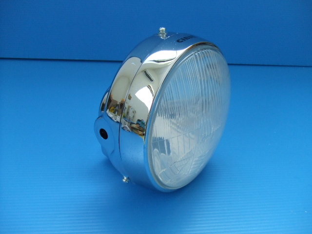当時物 新品 メッキ CIBIEロゴ 凸レンズ 180パイ 丸目 ヘッド 当時物 新品 メッキ CIBIEロゴ 凸レンズ 180パイ 丸目 ヘッド