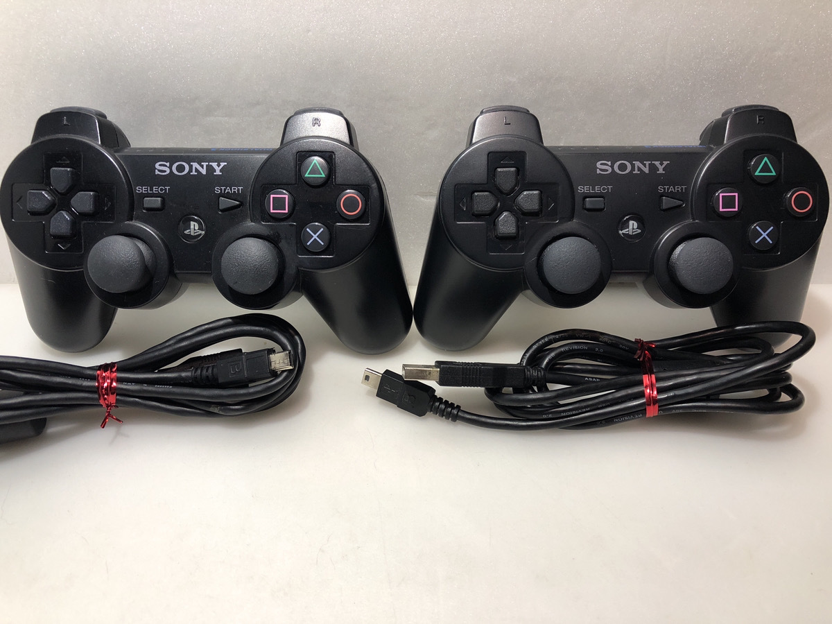 PS3 純正コントローラー×2個セット デュアルショック３ /ジェット 