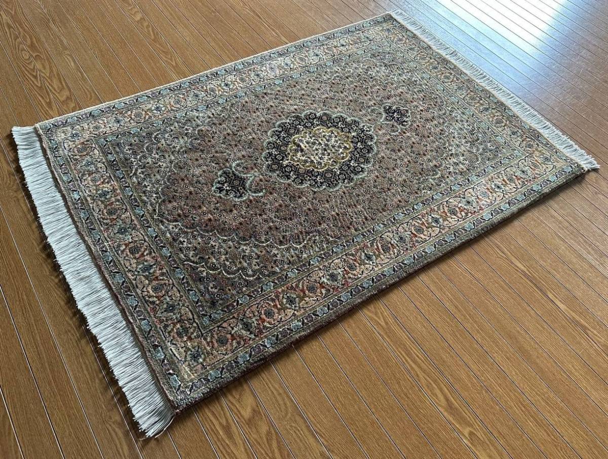 新しい 【112×80】イラン☆タブリーズ産ペルシャ絨毯・カーペット
