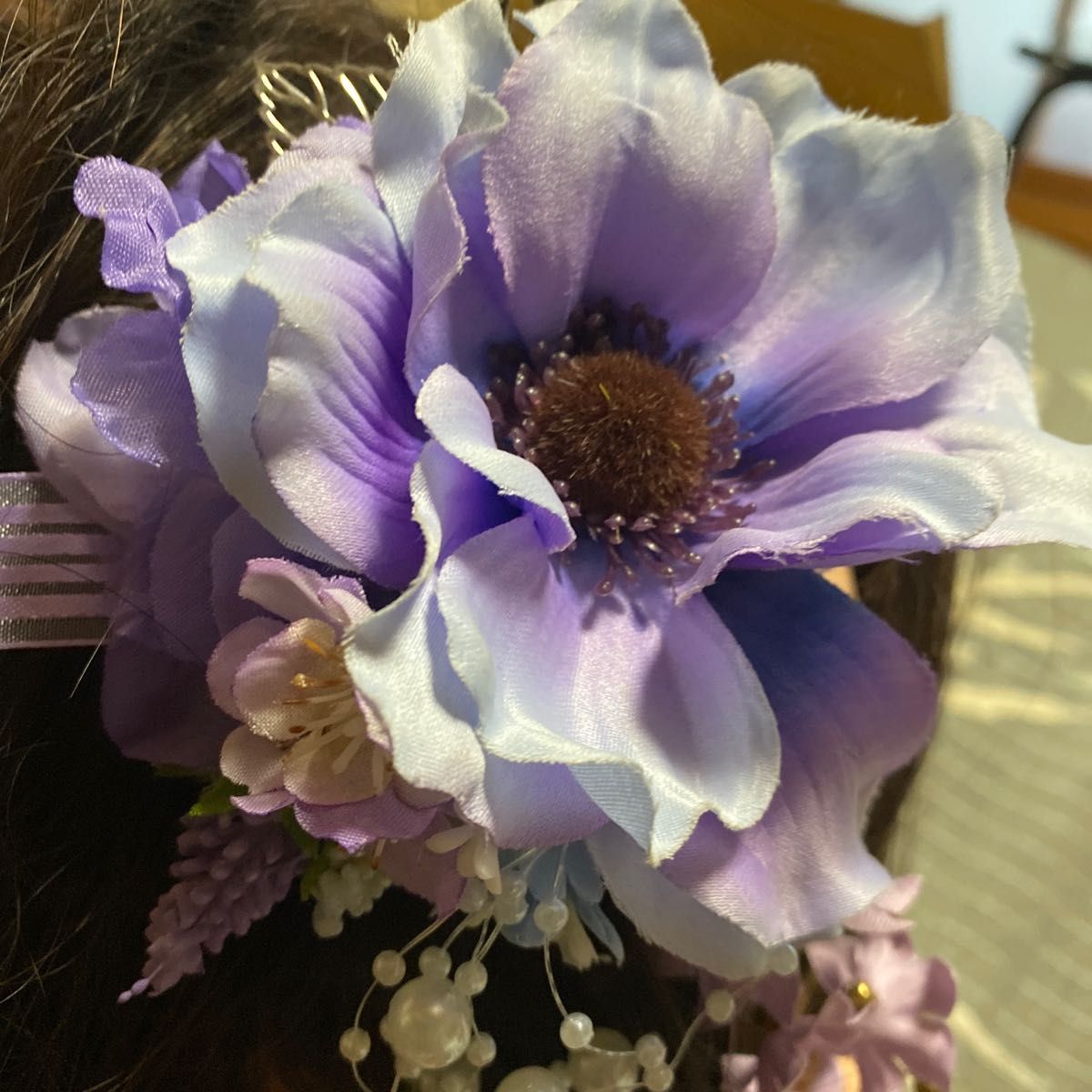 卒業式 入学式 結婚式 成人式 コサージュ ヘッドドレス 現品限り flower PURE