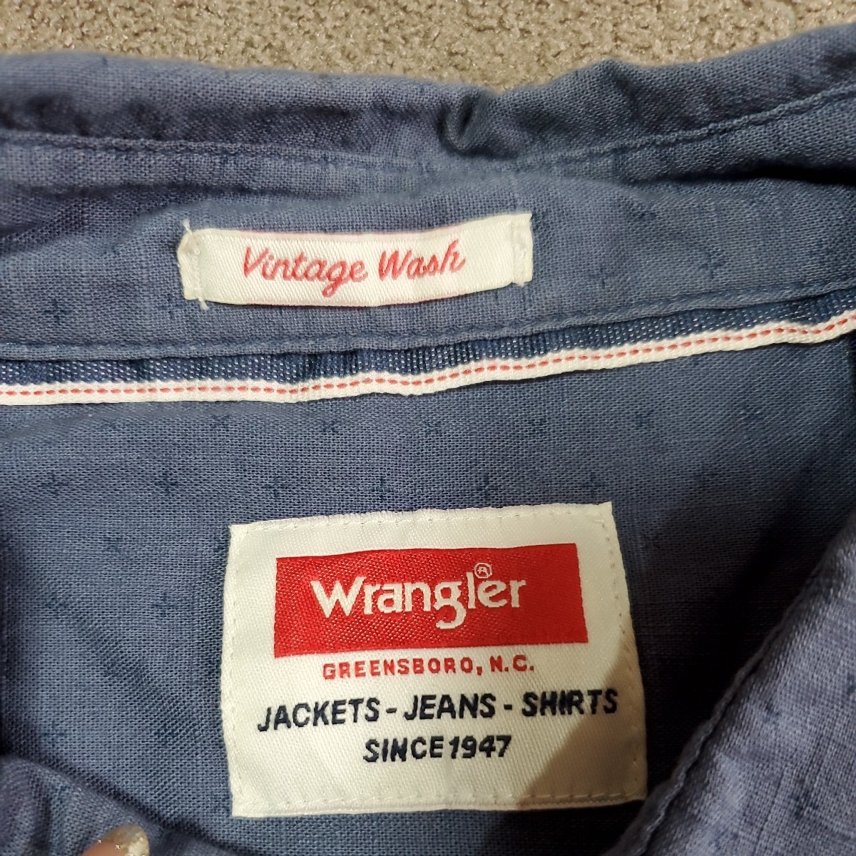 wrangler　長袖シャツ　サイズ2XL　US古着　アメリカ古着 azu005_画像5