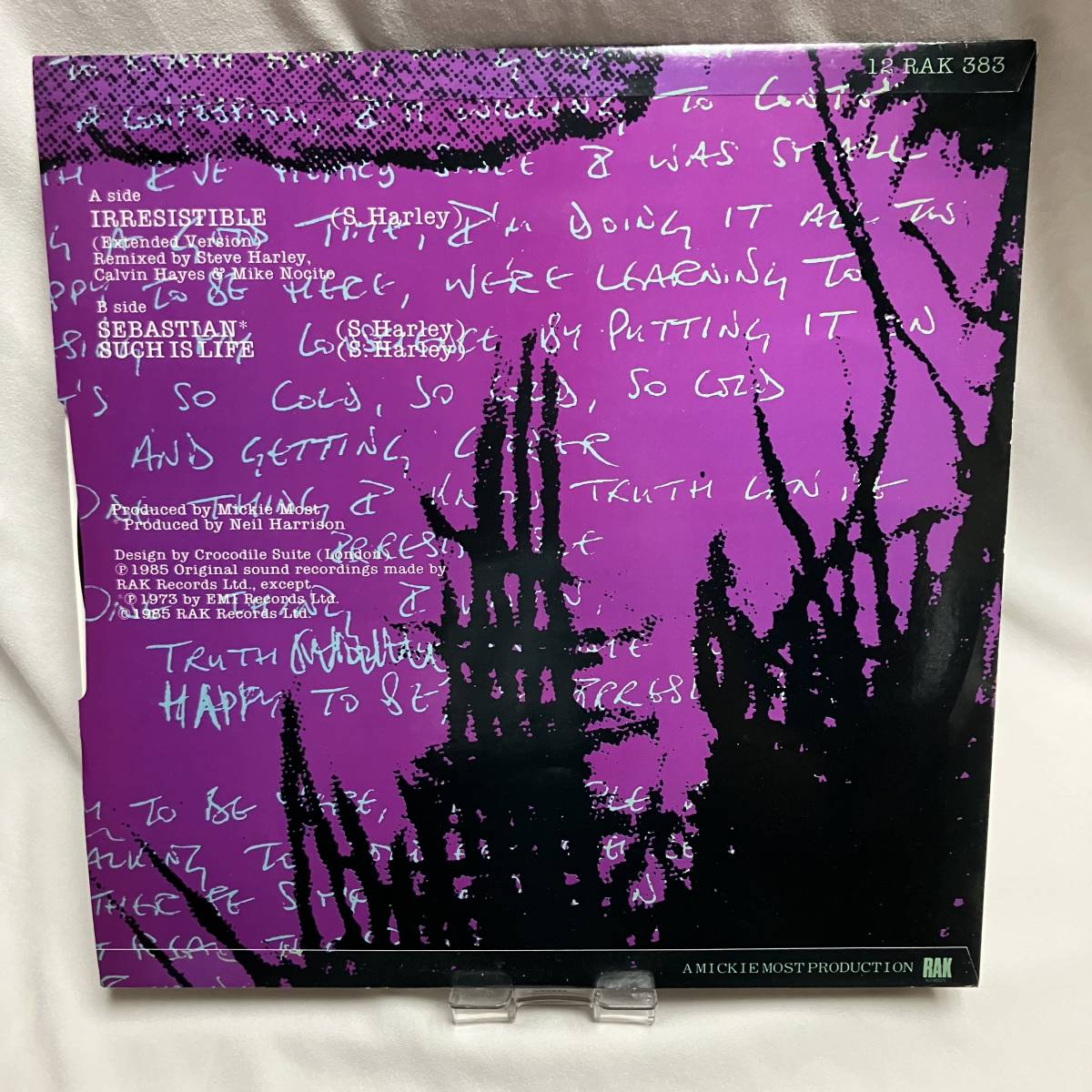  foreign record Steve Harley Irresistible 12 -inch EP single record Orig. Steve Harley & Cockney Rebel Steve * Harley i& cook knee Revell 