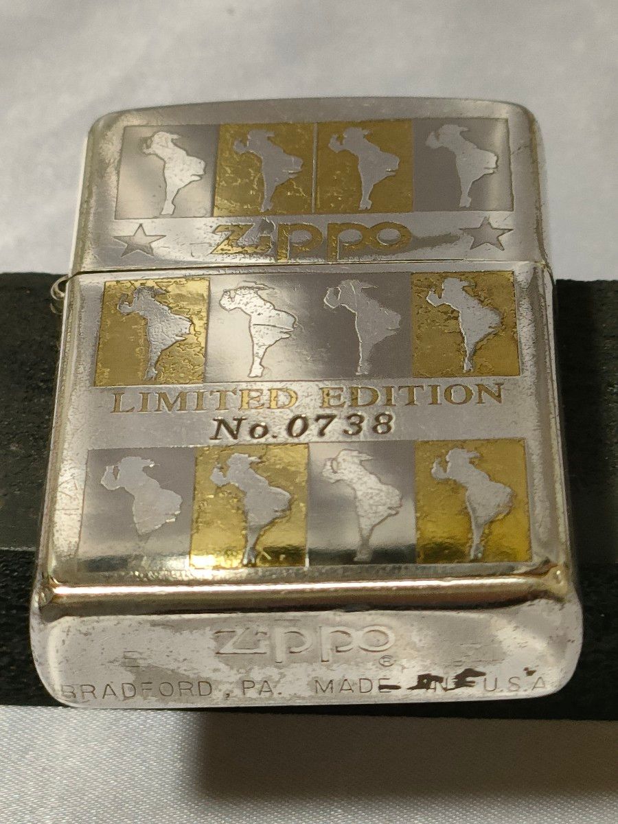 【限定№.738】ウィンディ Windy チタンコーティング zippo　1995年製 E XI　ジッポーライター